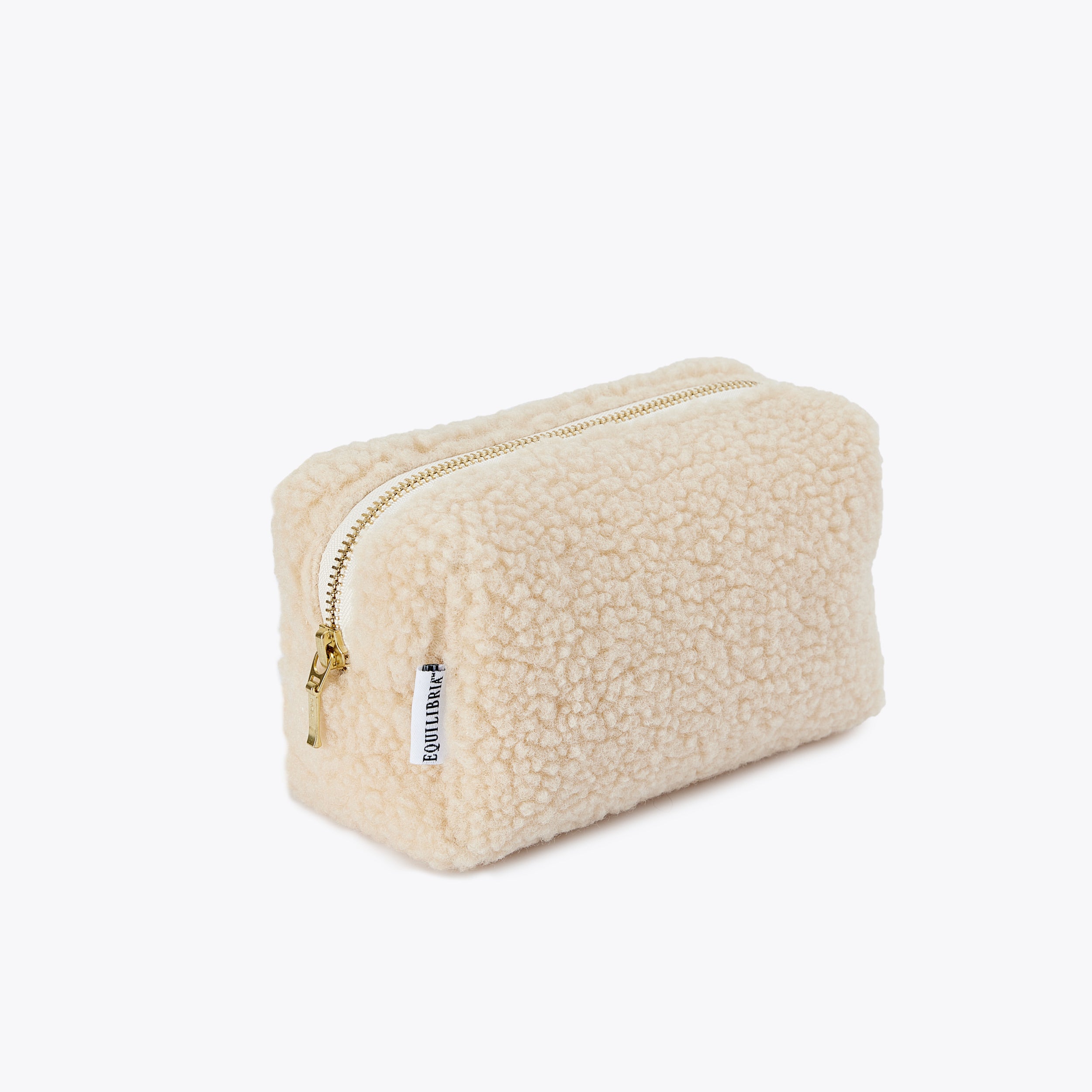 Small Ivory Zippered Pouch