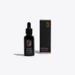 Extra Strength CBD tincture in a black bottle and packaging on a white background